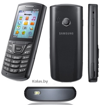 Мобильный телефон Samsung GT-E2152 Duos Lite (РСТ / UA, черный (black), 2 сим, dual sim)