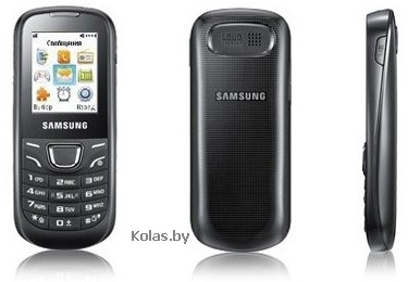 Мобильный телефон Samsung GT-E1225 Duos lite (РСТ / UA, черный (black), 2 сим, dual sim)