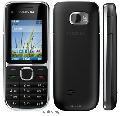 Мобильный телефон Nokia C2-01 (РСТ / UA, черный (black))