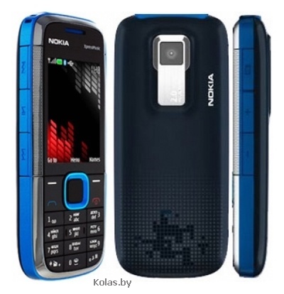 Мобильный телефон Nokia 5130 XpressMusic (чёрный с синим (black blue))