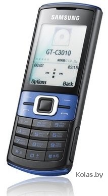 Мобильный телефон Samsung GT-C3010 (РСТ / UA, черный с синим (black blue))