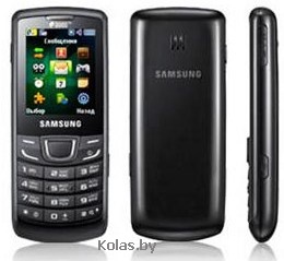Мобильный телефон Samsung GT-E1252 Dous lite (РСТ / UA, черный black), 2 сим, dual sim)