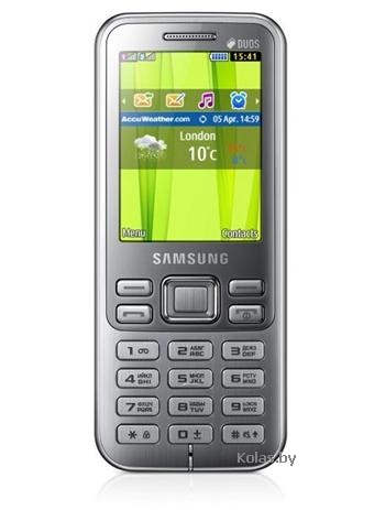 Мобильный телефон Samsung GT-C3322 Duos (Самсунг С3322, на 2 сим-карты, РСТ, серебристый (silver))