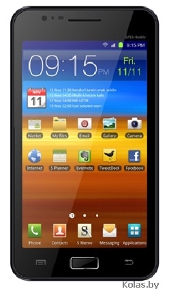 Мобильный телефон Android Note i9220 процессор MTK6575 (смартфон с Wi-Fi, GPS, 3G, на 2 сим карты, копия Samsung N7000 galaxy note, черный (black))