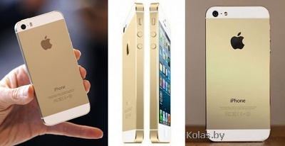 Мобильный телефон копия iPhone 5S Android, Wi-Fi, смартфон, android 4.2.2 (самая точная копия Iphone (айфон) 5S, золотистый (gold), 1 сим-карта (наносимкарта))