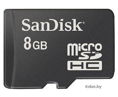 Карта памяти SanDisk MicroSDHC 8GB (TransFlash) 8Гб