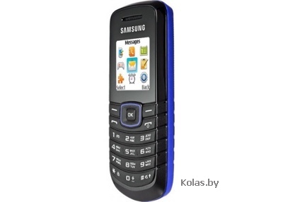 Мобильный телефон Samsung GT-E1080 (РСТ / UA, черный с синим (black blue))