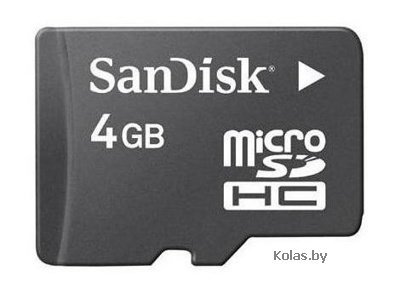 Карта памяти SanDisk MicroSDHC 4GB (TransFlash) 4Гб