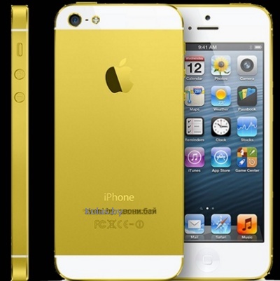 Мобильный телефон копия iPhone 5S Android, Wi-Fi, смартфон, android 4.0.2 (точная копия Iphone (айфон) 5S, золотистый (gold), 2 сим-карты, duos)