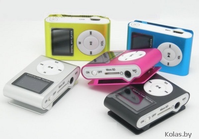 MP3-плеер Clip с дисплеем (миниатюрный mp3-плеер-клипса) - внешне схож с айподом
