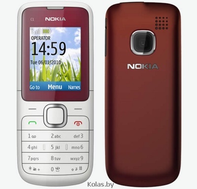 Мобильный телефон Nokia C1-01 (РСТ, красный (red))