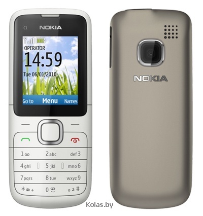 Мобильный телефон Nokia C1-01 (светло-серый (warm grey))
