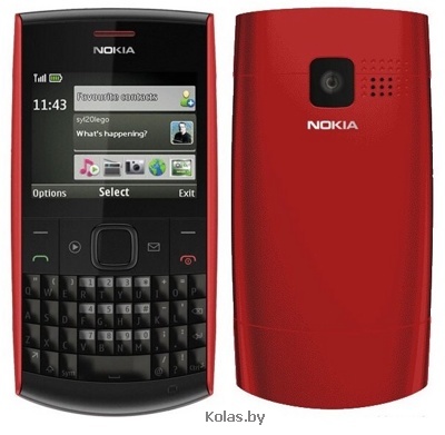 Мобильный телефон Nokia X2-01 (черный с красным (black red))