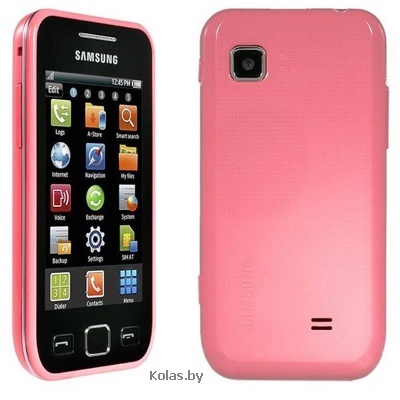 Мобильный телефон Samsung GT-S5250 Wave 525 (РСТ / UA, розовый (pink), GPS)